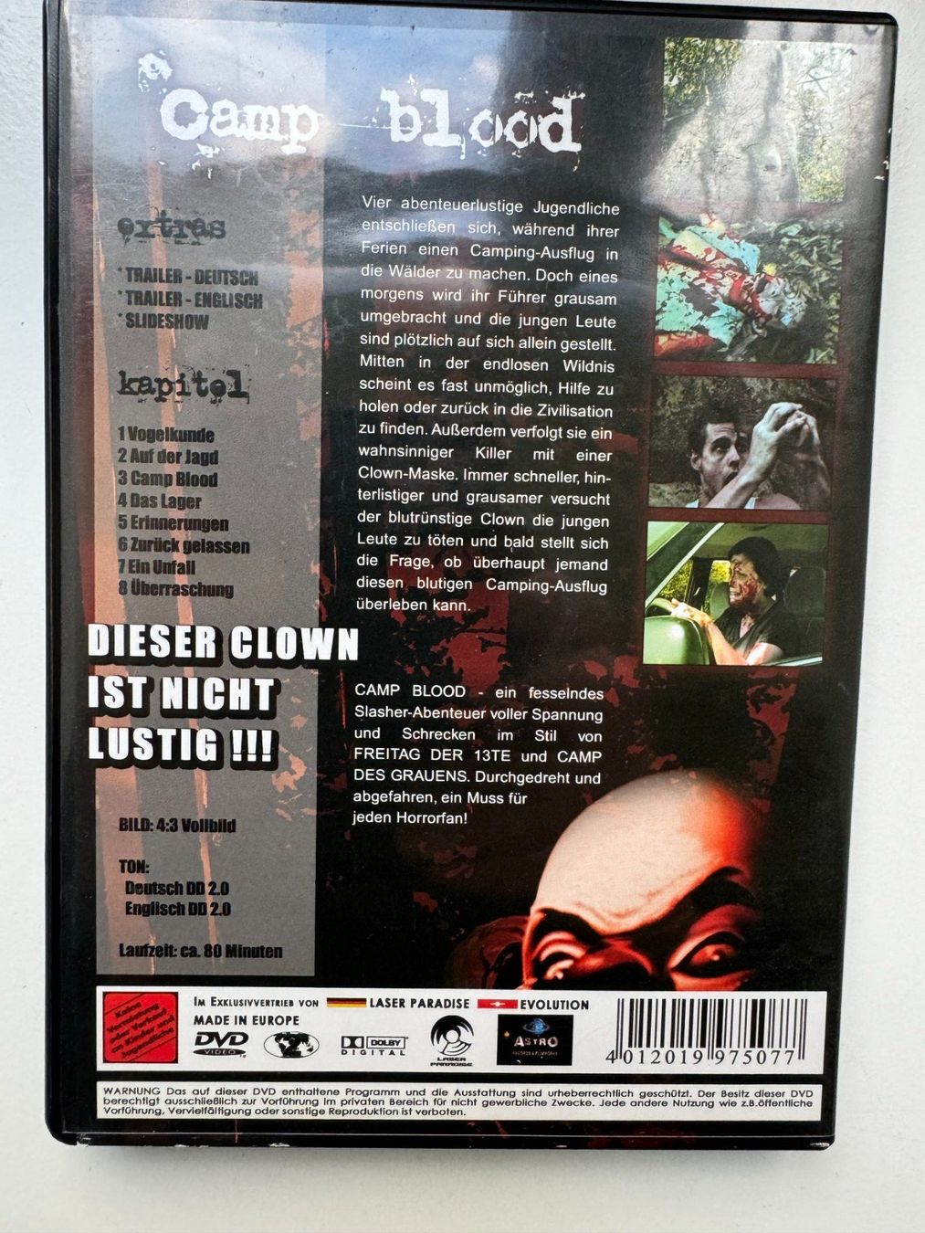 Tutti i DVDs: Camp Blood Teil 1 – Usato da Rapperswil SG venduto da Boadioz 1
