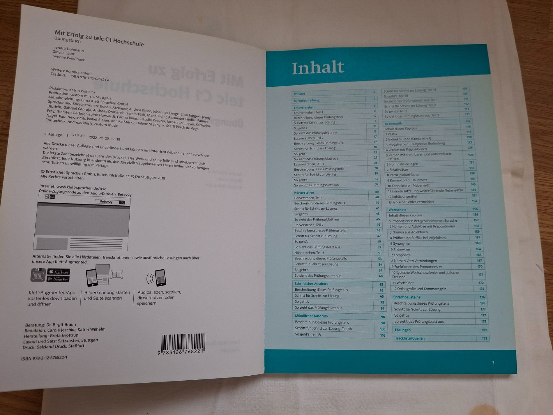 Libri: telc C1 Hochschule - Uebungsbuch – Nuovo (secondo la descrizione) da Zürich venduto da wildflower26 3