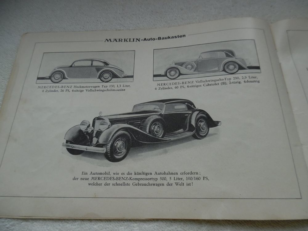 Märklin Baukasten-System aus 1933 Stromlinien-Karosserie - Automobilia 15.07.2021 - Erzielter
