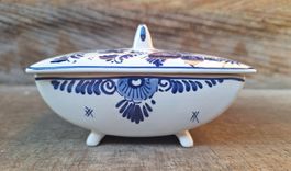 Delfts Blau Porzellan Dose/Schale aus Holland