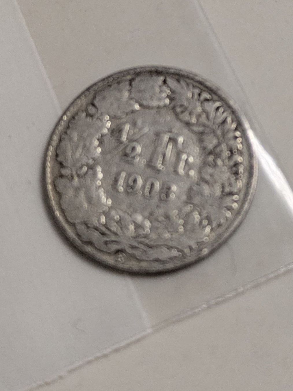 Tutti le monete: 50 Rappen 1908 – Usato da Uznach venduto da binmaley_1