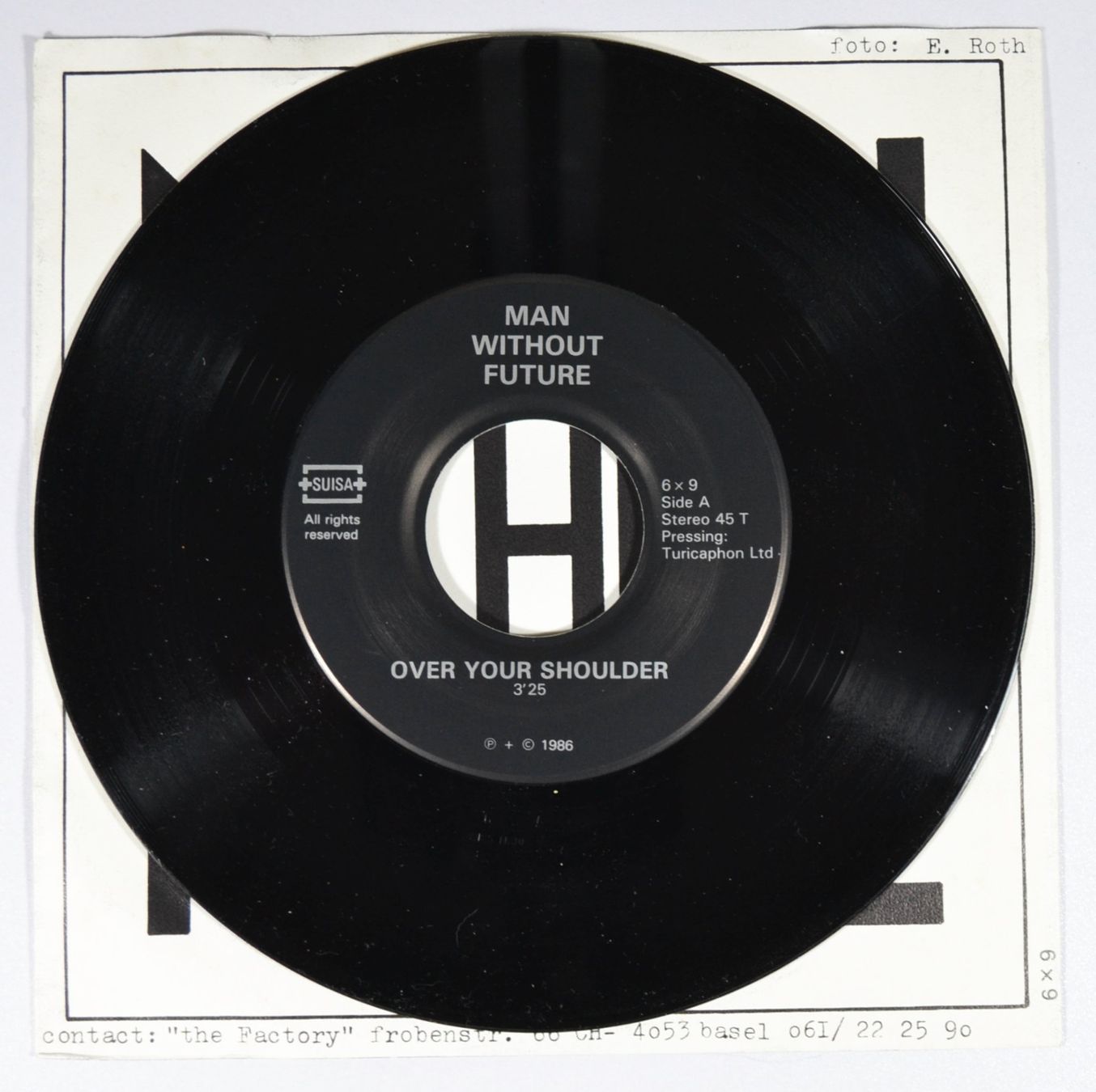 Dischi in vinile: CH-Single: MAN WITHOUT FUTURE - Over Your Shoulder – Usato da Frenkendorf venduto da Yard-Sale-2000 1
