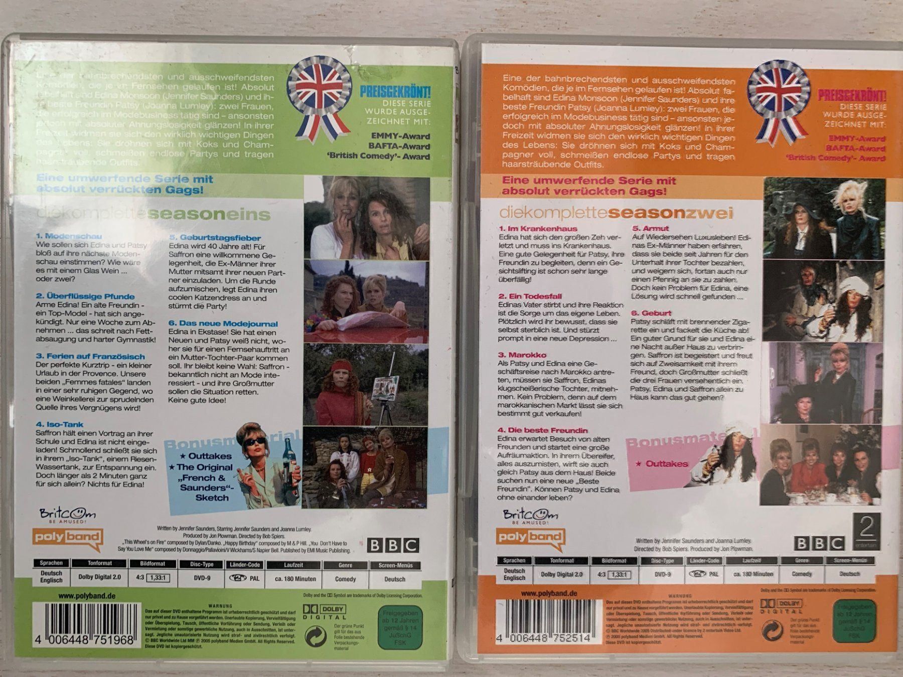 Tutti i DVDs: Absolutly Fabulous - Staffeln 1-5 – Usato da Volketswil venduto da zwitsch33 1