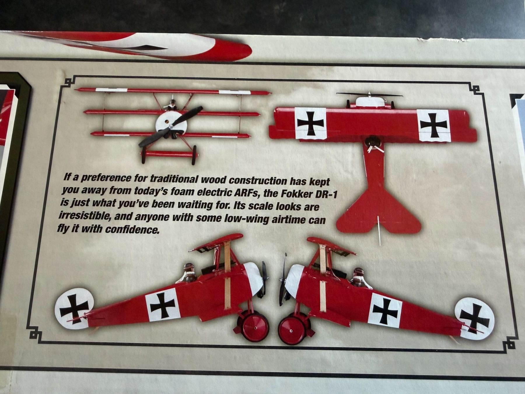 Modellismo RC: FOKKER  DR-1  DE  ELECTRIFLY – Nuovo e nell'imballaggio originale da Apples venduto da Gasscret 8