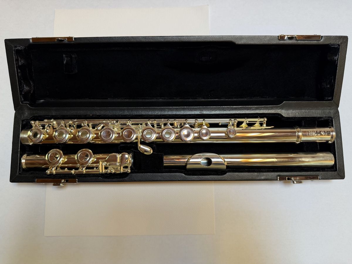 Sankyo Musikinstrumente: Flûte traversière Sankyo Prima Etude tête argent – Gebraucht aus Founex von Hyrienne