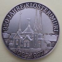 Silber Münze 950 Jahre Kloster Muri 1977