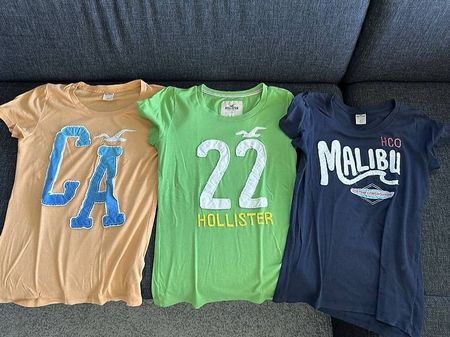 3 originale Hollister T-Shirts  California & Malibu Style