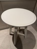 Beistelltisch rund weiss Holzoptik guter Zustand