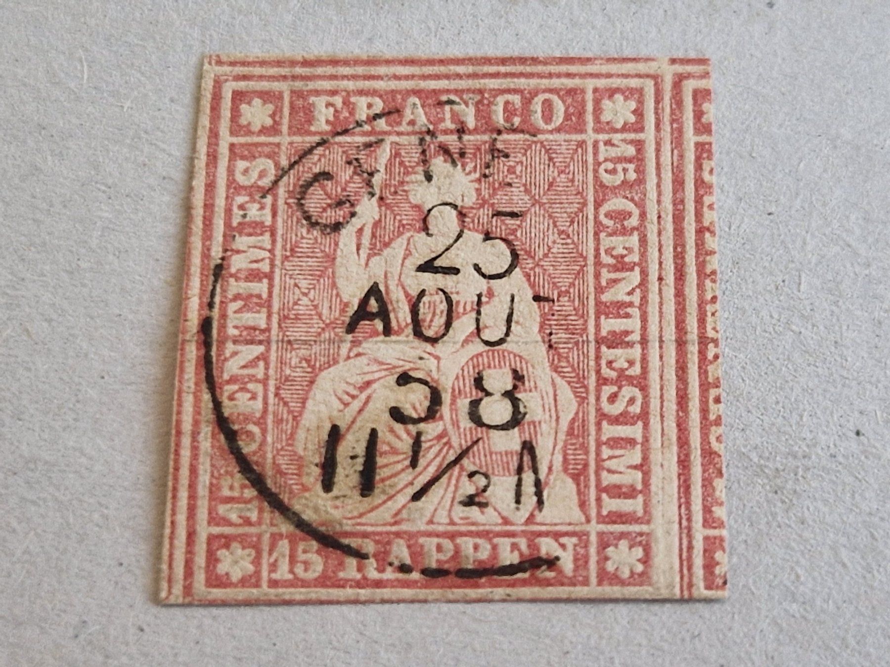 Tutti i francobolli: Strubel 24D, signiert, ab 1.- – Usato da Burgdorf venduto da Glossy01