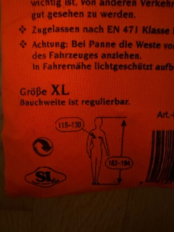 Gilet & Giacche: Sicherheitsveste mit reflektierenden Streifen XL – Usato da Basel venduto da Pacco09 1