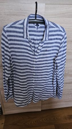 Tommy Hilfiger Bluse blau-weiss gestreift Grösse EU 44