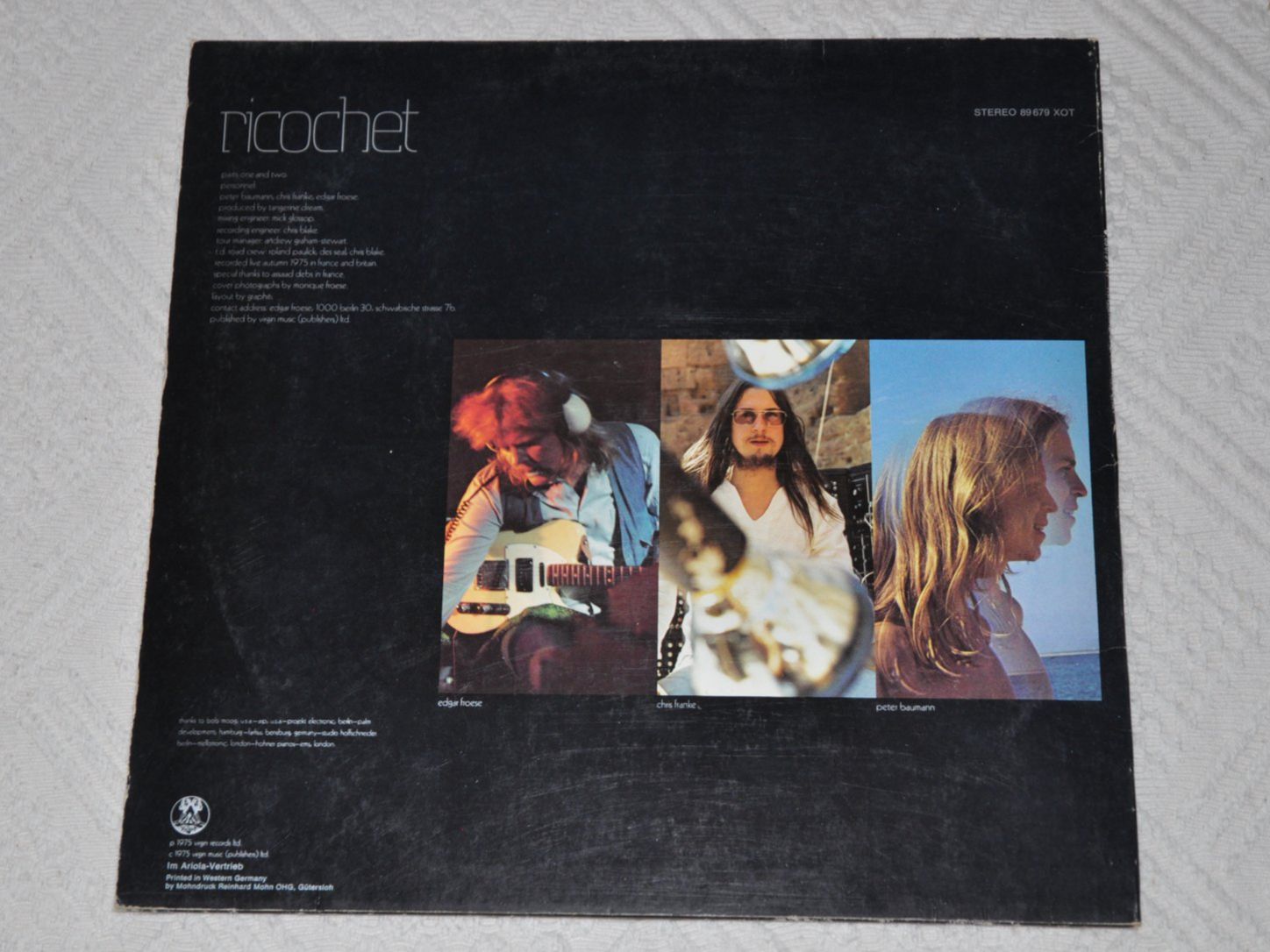 Schallplatten: LP Tangerine Dream - Ricochet – Gebraucht aus Boll von Theodora15 1