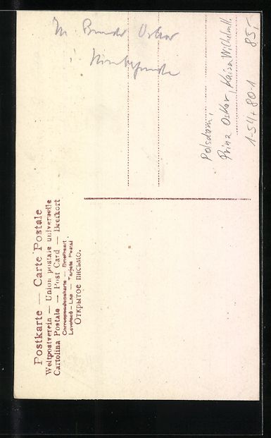 Cartoline postali: Potsdam, Prinz Oskar und Kaiser Wilhelm  – Usato da Berlin venduto da bartko-reher 1