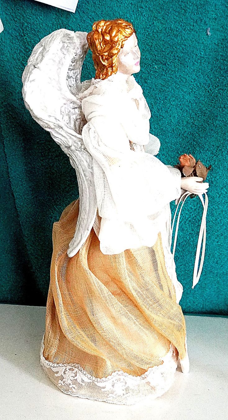 Statuette: Engel in Stoff-Kleidern – Usato da Baar venduto da 2cvbaar 3