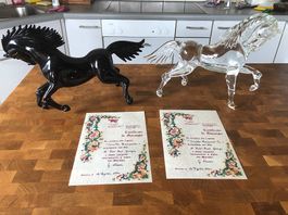 Chevaux en cristal de Murano