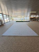 2x Teppichboden grau 7 x 4 m mit Noppenrücken