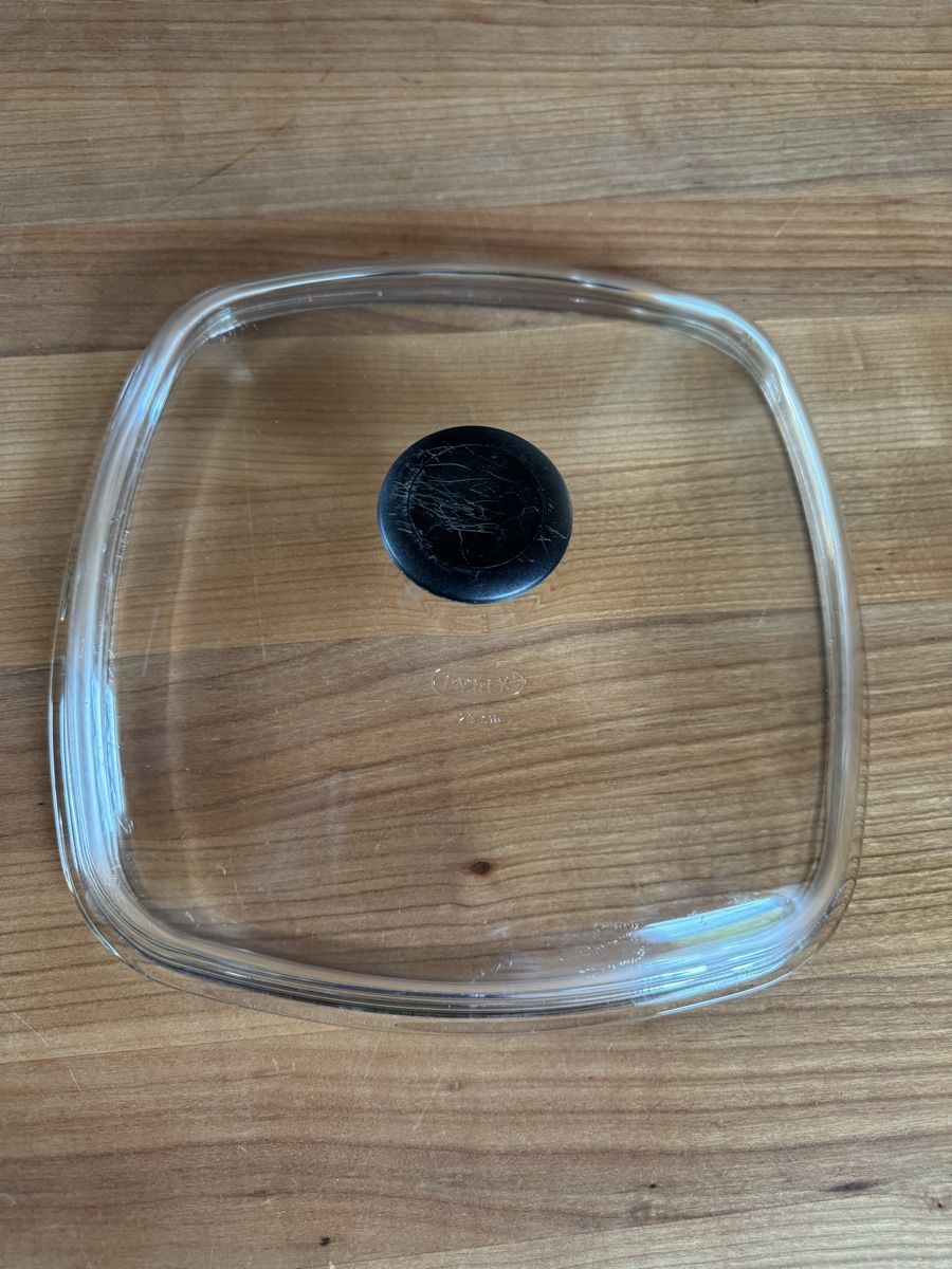 Pyrex Poêles: Pfannen Glasdeckel Pyrex Eckig 28cm – D'occasion à Therwil par rowe-spezial