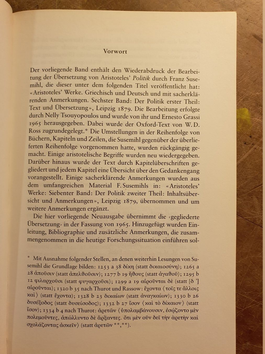 Libri: Politik - Aristoteles – Usato da Zürich venduto da loosebone 4