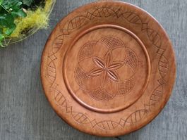 Blume des Lebens Holzteller - Blume des Lebens Symbol, 29 cm