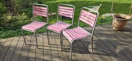 3er Set Vintage Gartenstühle Bigla Embru