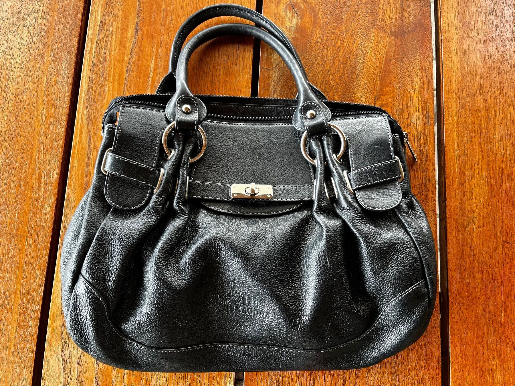 Borse da donna: Original HEXAGONA Lederhandtasche – Schwarz – Usato da Bözberg venduto da sojana 2