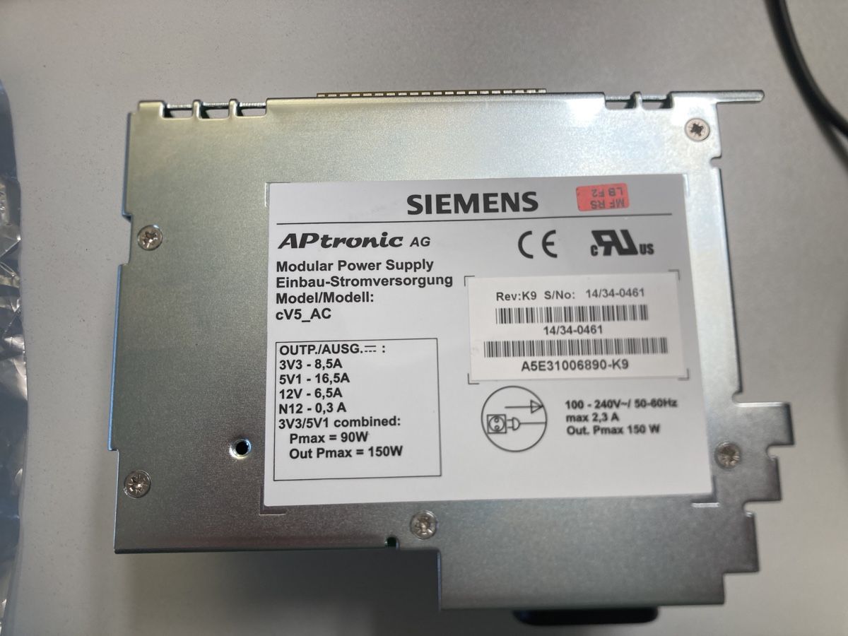 Siemens Componenti elettronici: Siemens modular Power Supply c_v5_AC – Nuovo (secondo la descrizione) da Vorderthal venduto da eierchopf