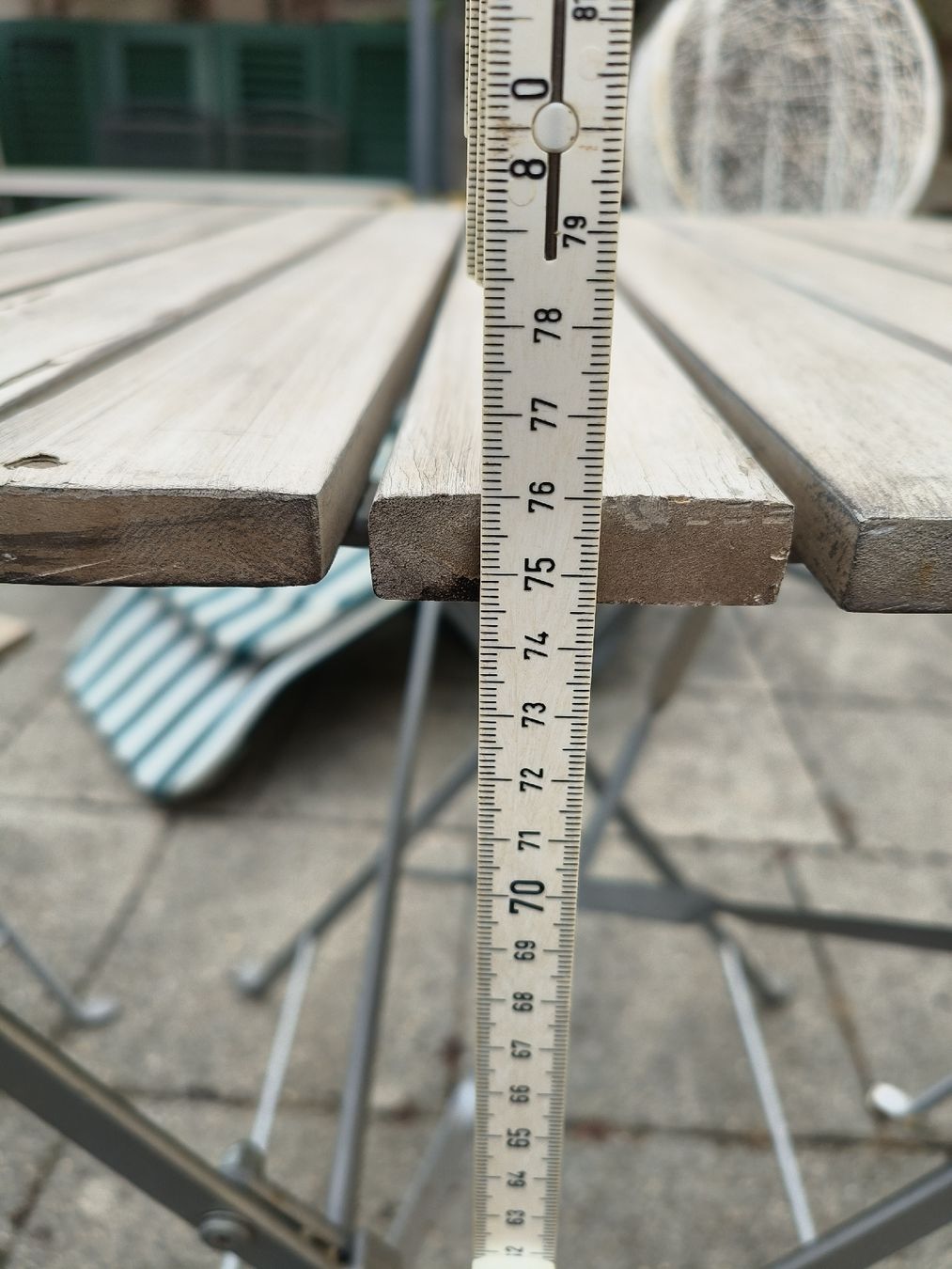 Tischset: Bistro Set Holz Metall  – Gebraucht aus Obfelden von Buddha24 2