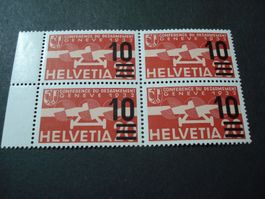 Flugpostmarke 4erblock 1932, mit Überdruck *