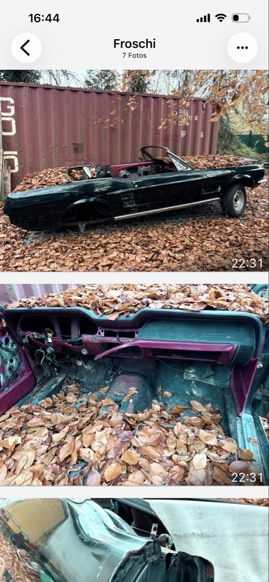 Ford (Usa) Autos: Mustang 1967 Cabrio ohne Papiere Rest Objekt – D'occasion à Krauchthal par rhu_g7mq 2