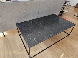 Table basse en marbre et métal 120x70 cm