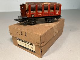 Märklin Rungenwagen mit Holz Nr. 372