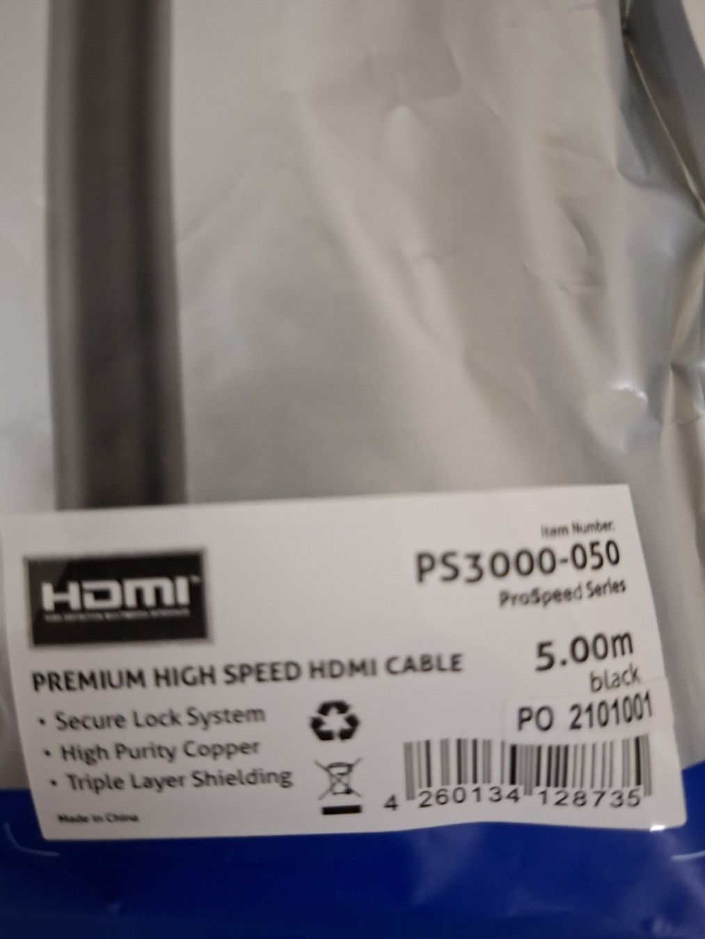 Cavi: PureLink ProSpeed HDMI Kabel, 5m, Neu, – Nuovo (secondo la descrizione) da Grossdietwil venduto da mahsoumi 2