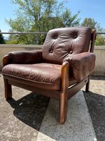 Mid-Century Ledersessel
