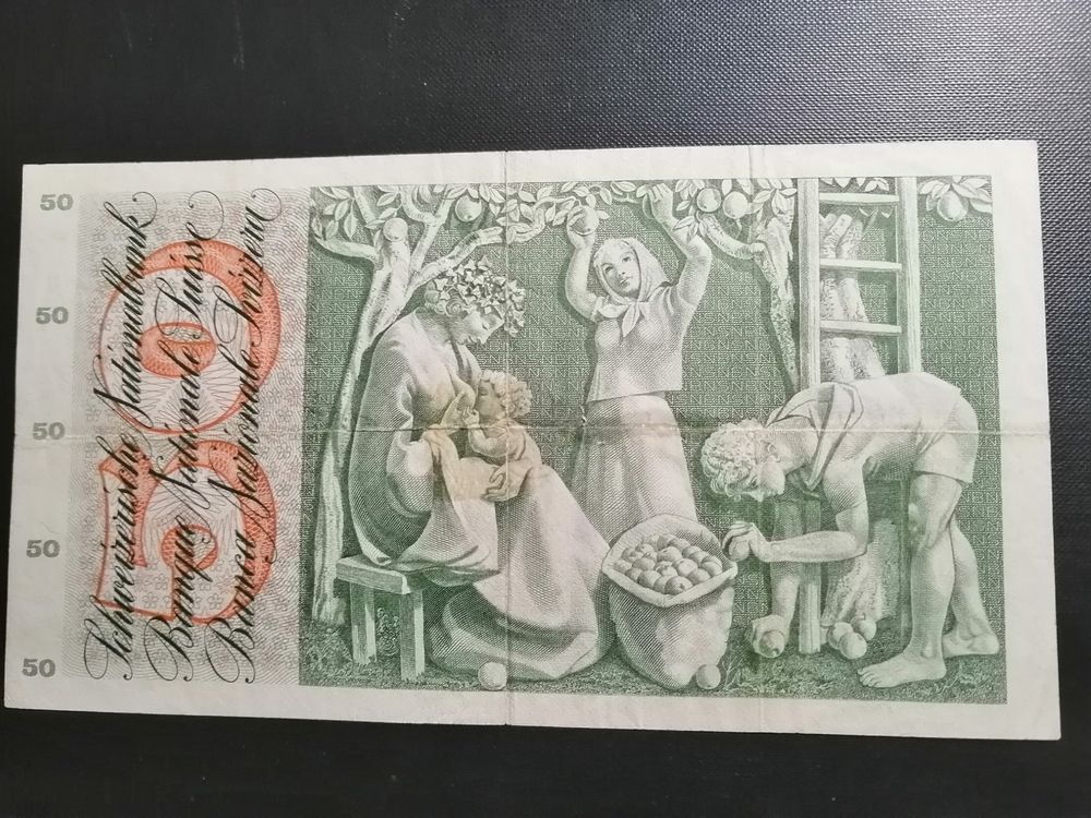 50 francs Suisse 5 January 1970 B  no:31Y89430 2