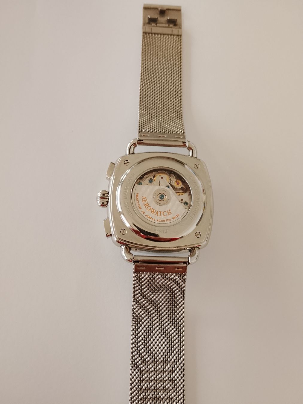 Aerowatch Uhren: Automatic Aerowatch 1942 cushion Chronograph valjoux 7750  – Gebraucht aus Biel/Bienne von Vintage-timearts 3