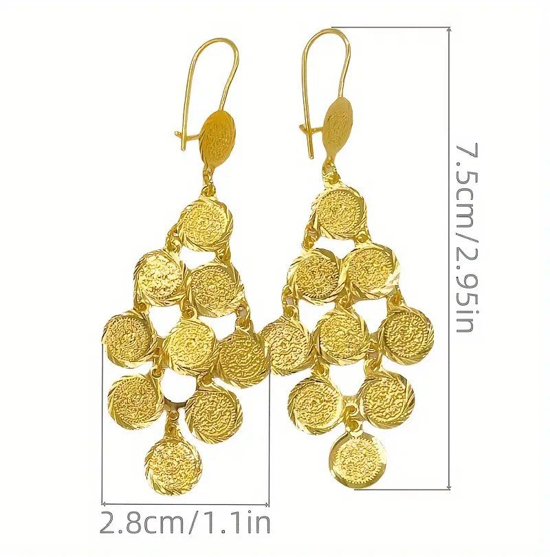 Ohrringe & -stecker: 24k vergoldete Münz Ohrringe  Statement - Chic – Neu und originalverpackt aus Glattbrugg von majuska01 3