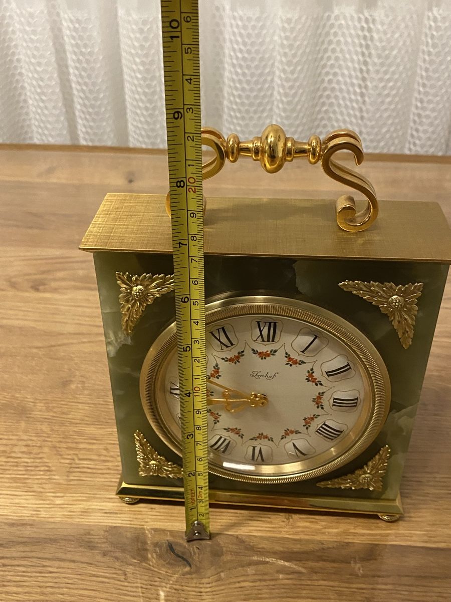 Imhof Orologi da terra & Orologi da parete: Vintage Imhof Tischuhr 🇨🇭🇨🇭🇨🇭 – Usato da Birr venduto da Vintage-Liebhaber