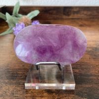 ✲ Fluorit Handschmeichler ✲ 130g / 68mm Palm Stone