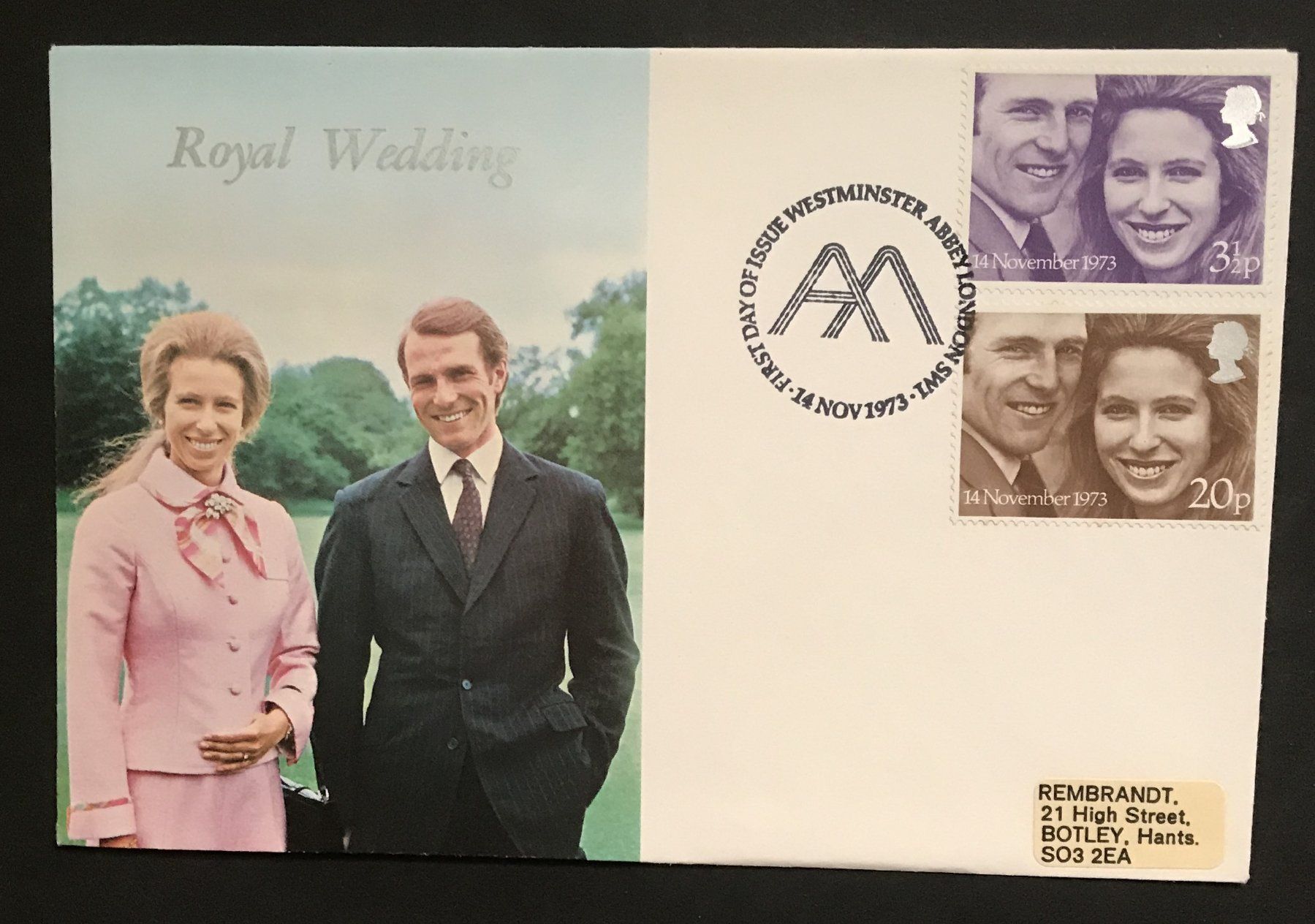 Tutti i francobolli: ROYAL WEDDING 14. NOVEMBER 1973 – Usato da Ostermundigen venduto da Kari1937