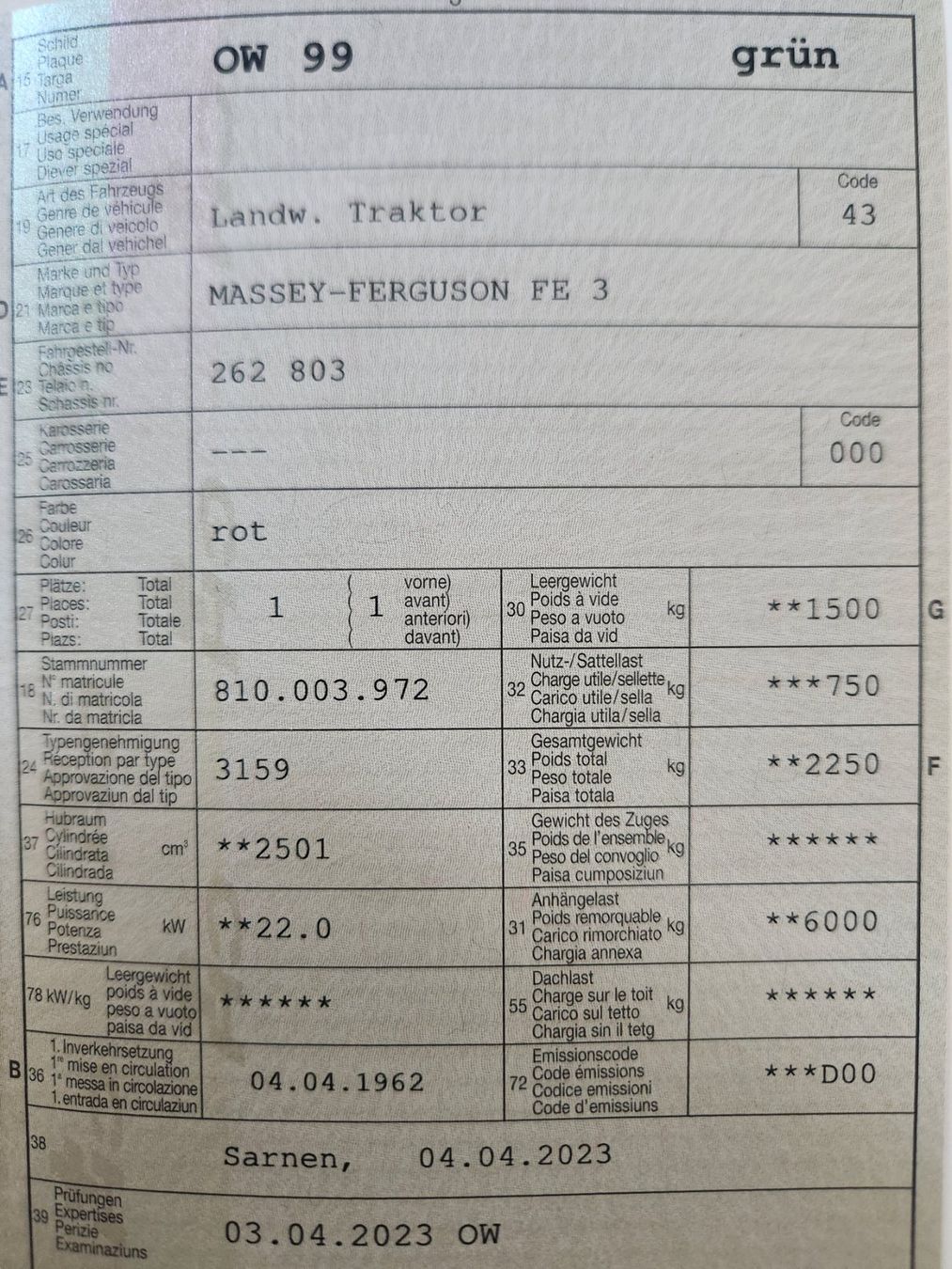 Massey Ferguson Traktoren: Massey Ferguson 35 – Gebraucht aus Kerns von filisepp 8