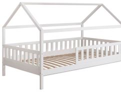Kinderbett Hausbett Weiss 200x90 cm neuwertig