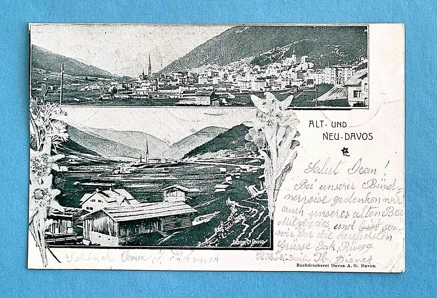 Cartes postales: Davos - 1903 – D'occasion à Rothrist par RROENK