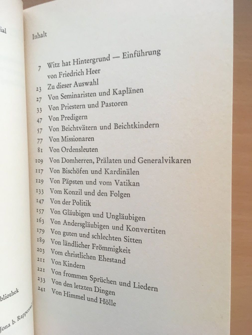 Bücher: Der klerikale Witz; Hans Bemmann – Gebraucht aus Grenchen von Kogi7 5