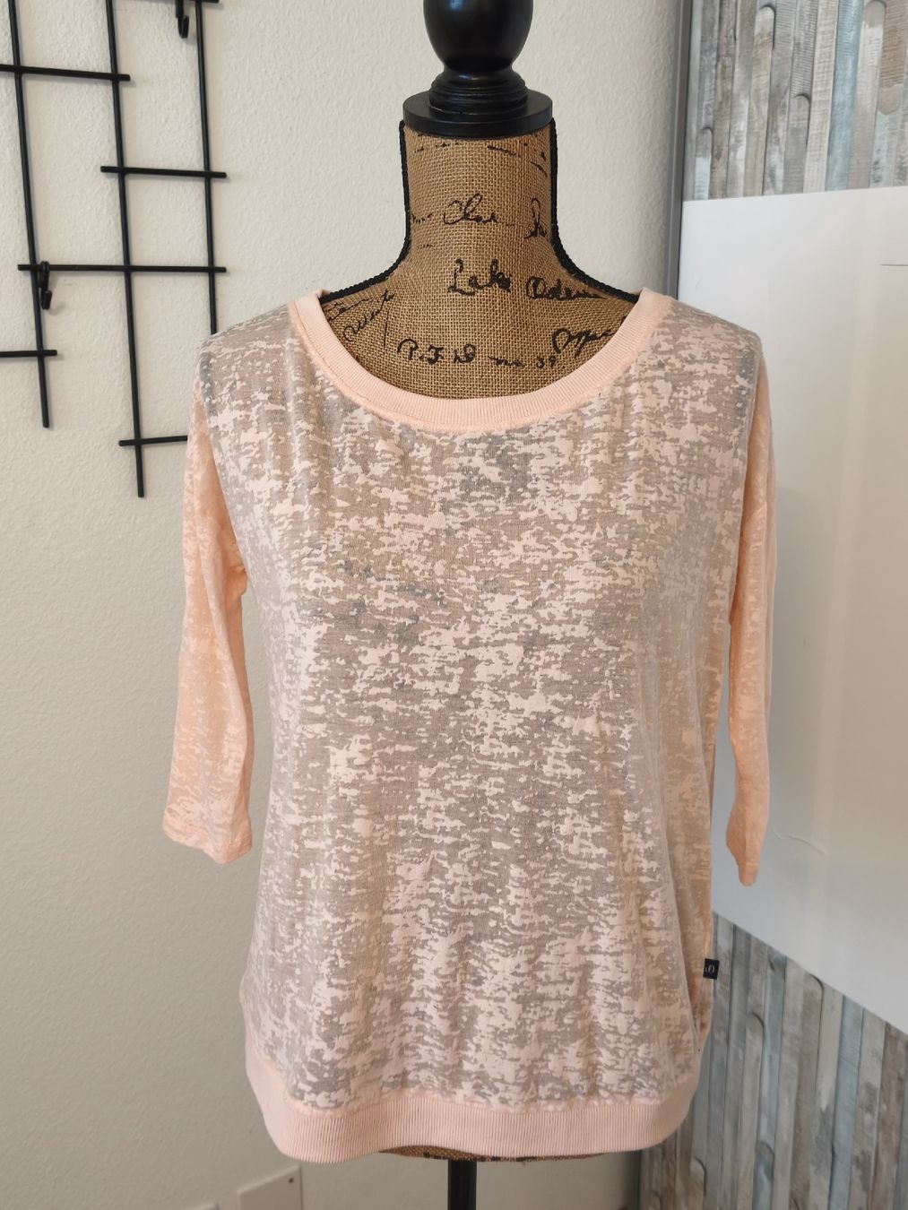 S.Oliver Maglioni & Felpe: Damen Pullover O.S. 3/4 Arm Lachsfarben transparent Grösse M – Usato da KRIENS venduto da Franzy_Blond10