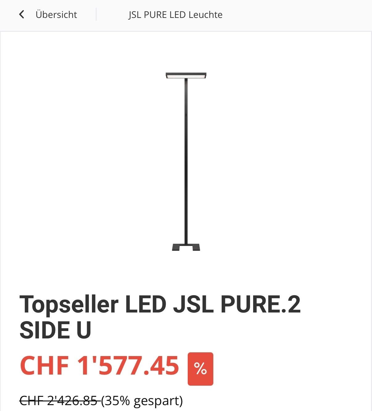 Lampade: JSL - Büro Stehlampe Schwarz – Usato da Winterthur venduto da har_9rdv 9