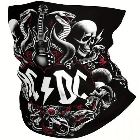 🤘 AC/DC Schal-Maske – Rockiger Style für jeden Anlass! 🎸