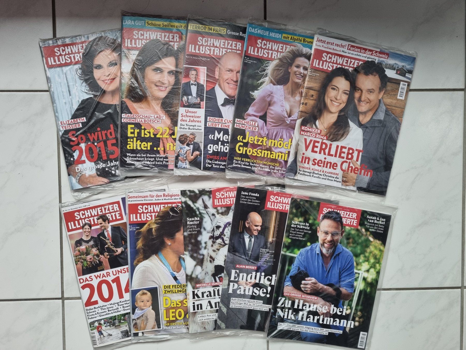 Riviste & Magazine: Alte Zeitschriften der Schweizer Illustrierte - 10 Stück – Nuovo e nell'imballaggio originale da Nottwil venduto da Janny77