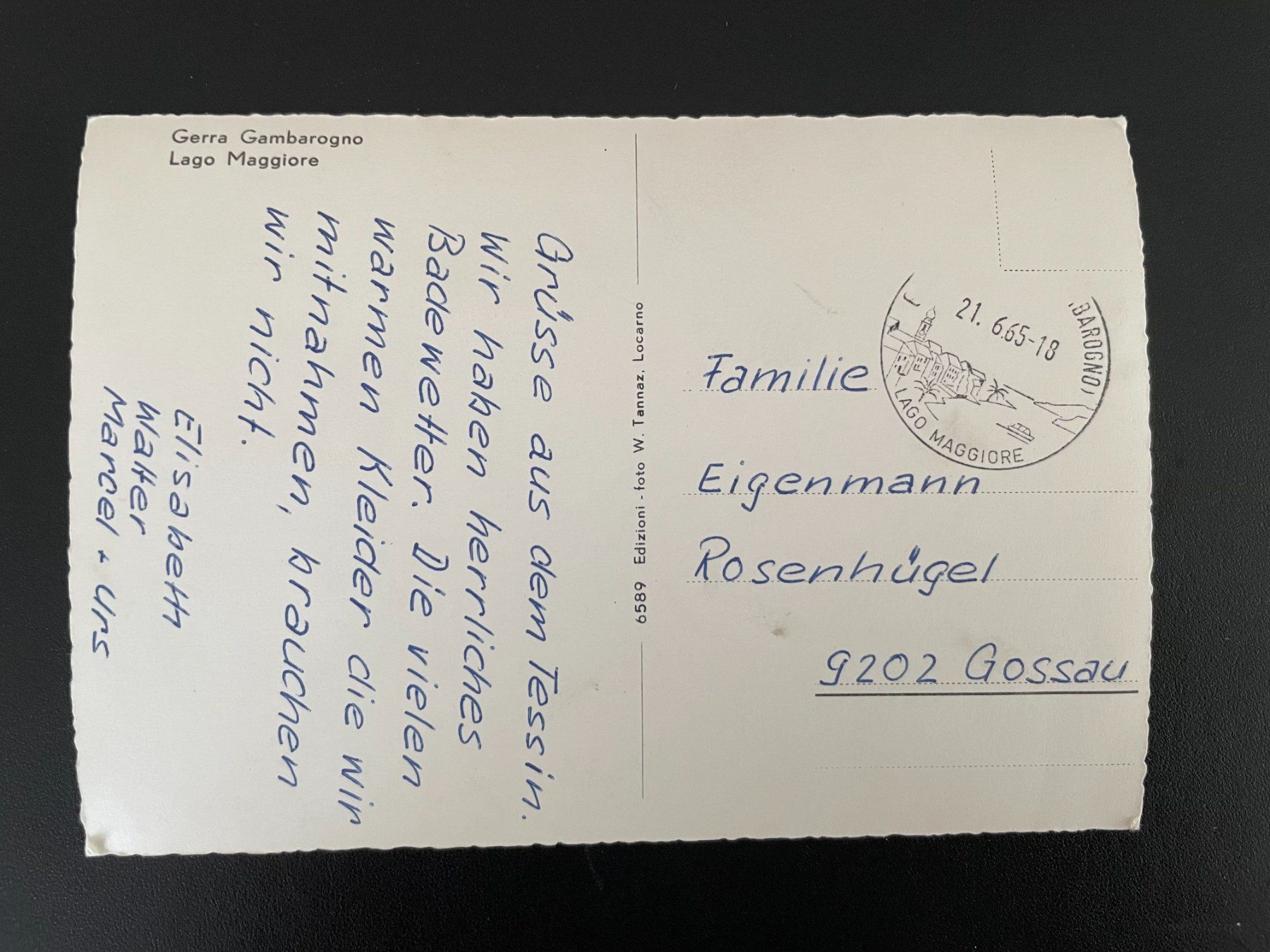 Cartoline postali: AK TI Gerra Gambarogno – Usato da Thal venduto da Danny82 1
