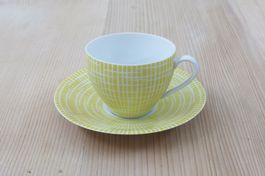 1 Kaffee-Tasse Arzberg 2000 Bastdekor, H. Löffelhardt 50er