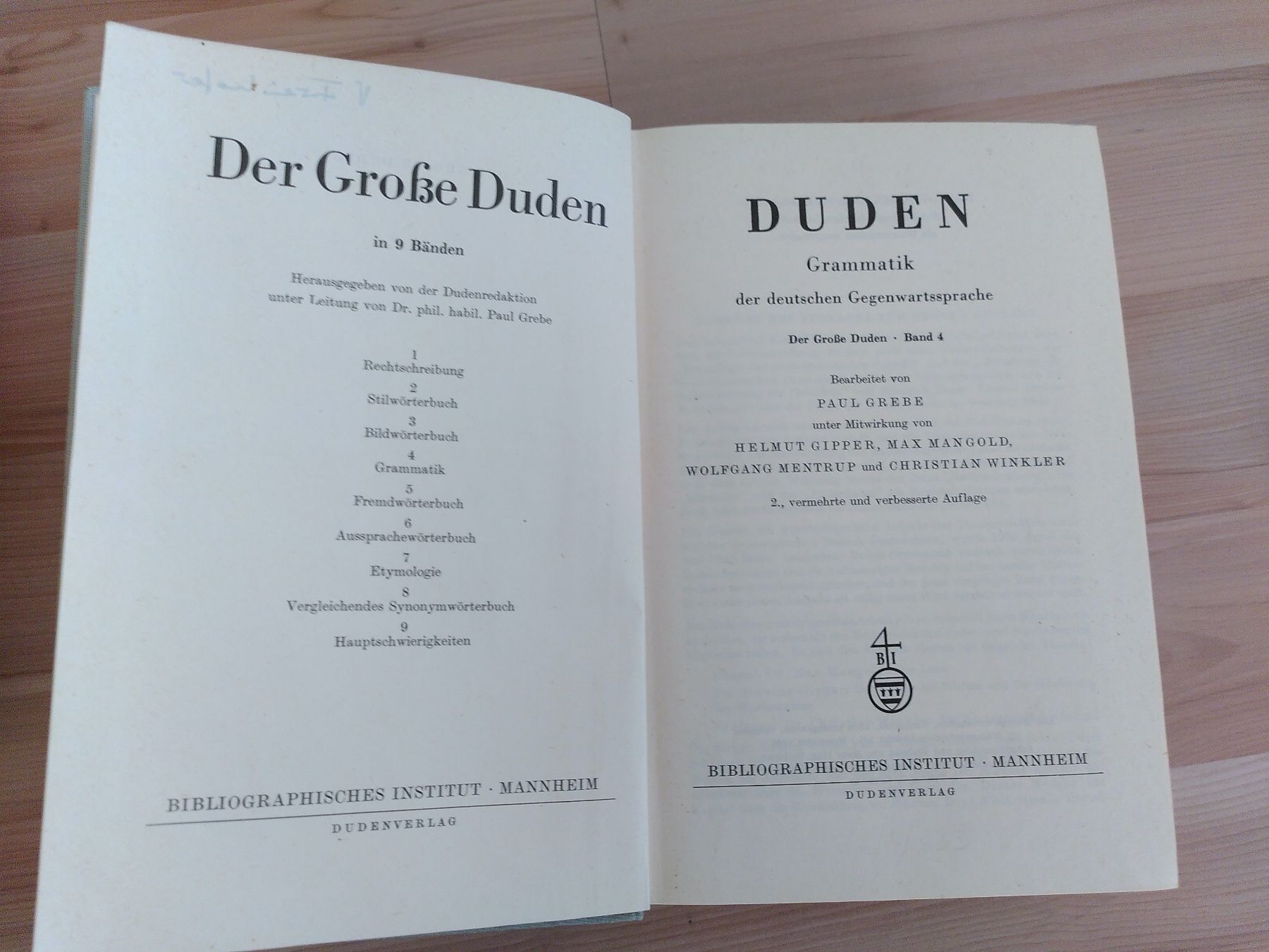 Libri: DER GROSSE DUDEN GRAMMATIK – Usato da Brugg AG venduto da olamim 1